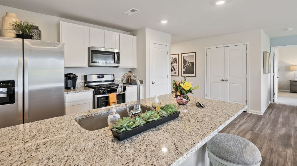 large kitchen island