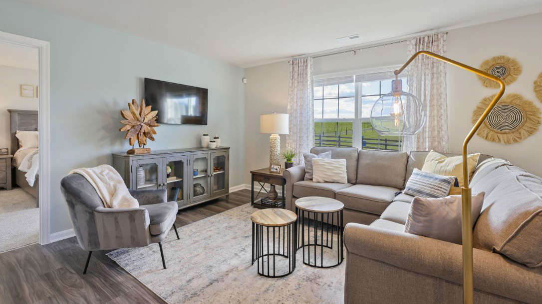 open concept living room