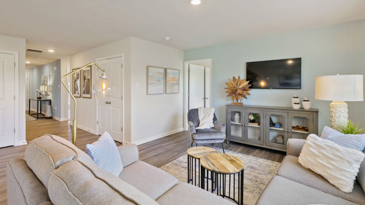 open concept living room