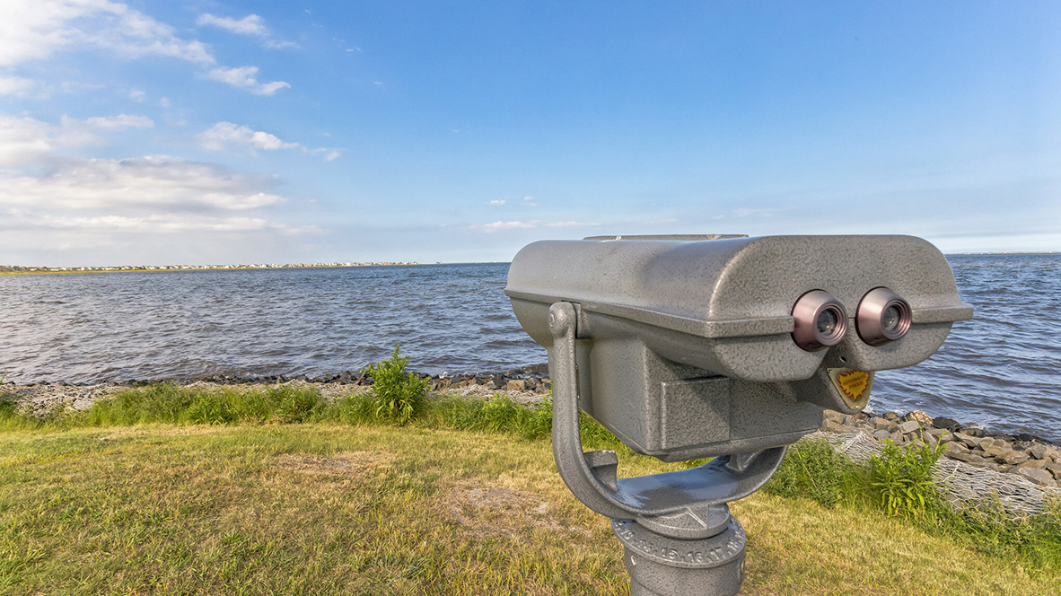 area photography showcasing nearby Waretown's beach town