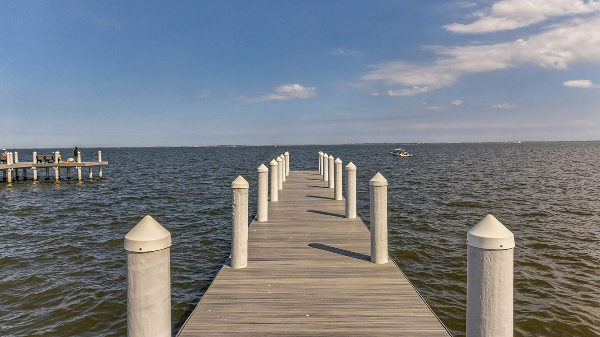area photography showcasing nearby Waretown's beach town