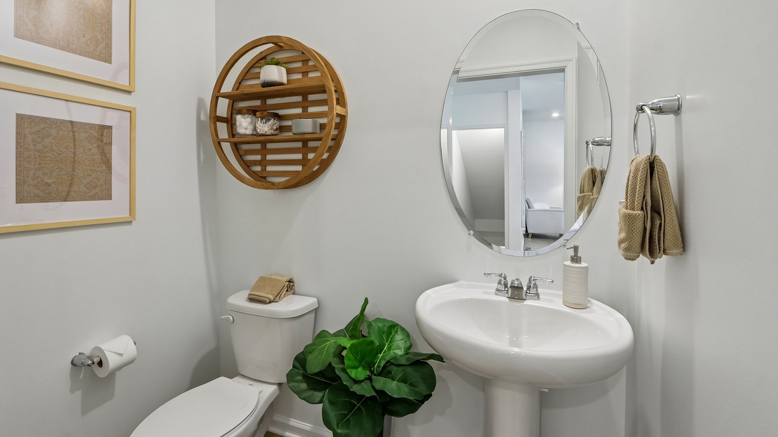 powder room on the main floor