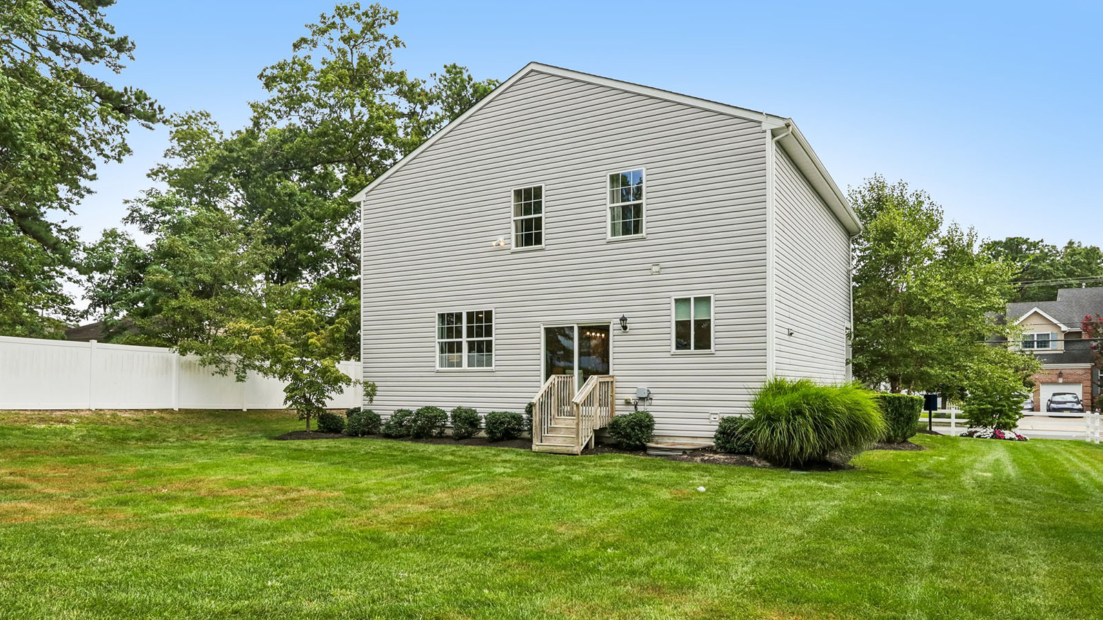 spacious backyard with ample green space