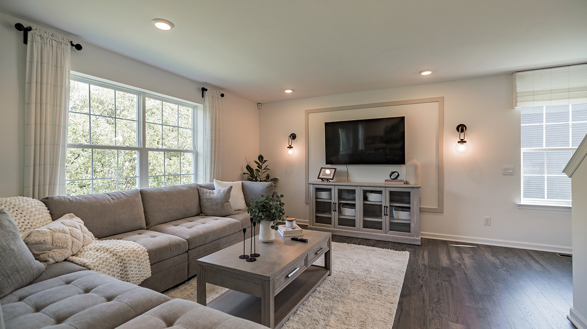 living room with spacious layout