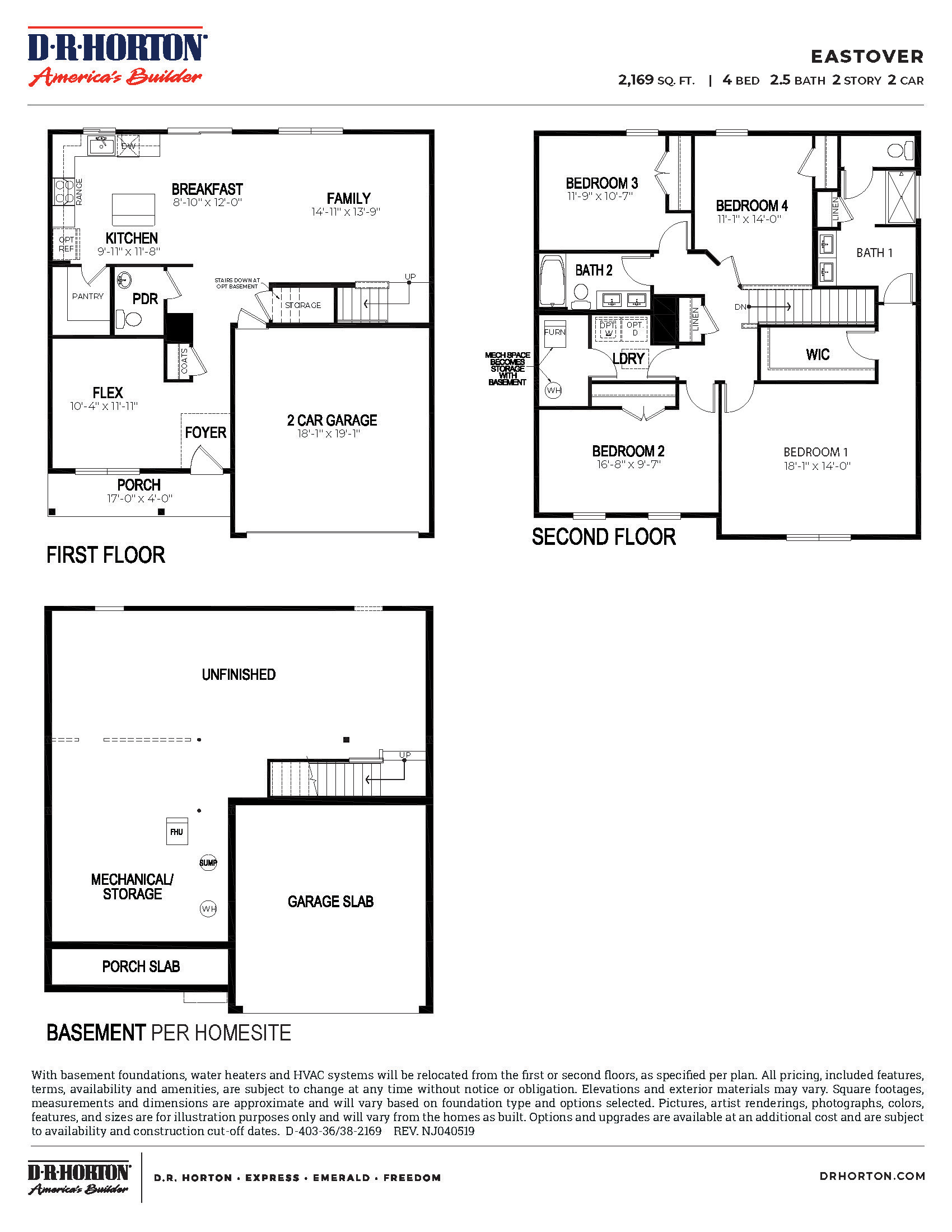 eastover floor plan