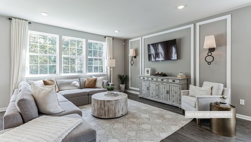 open concept living room