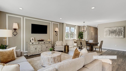 open concept living room