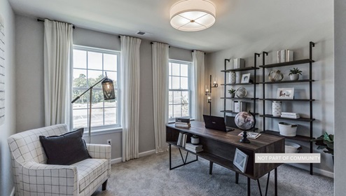 flex bedroom being used as an office