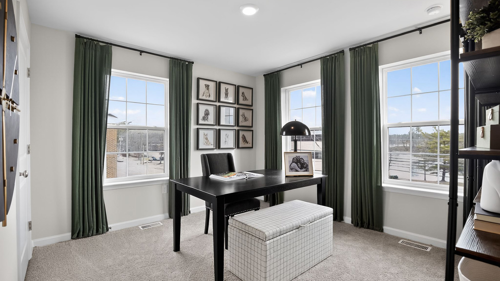 large office with modern design and huge windows