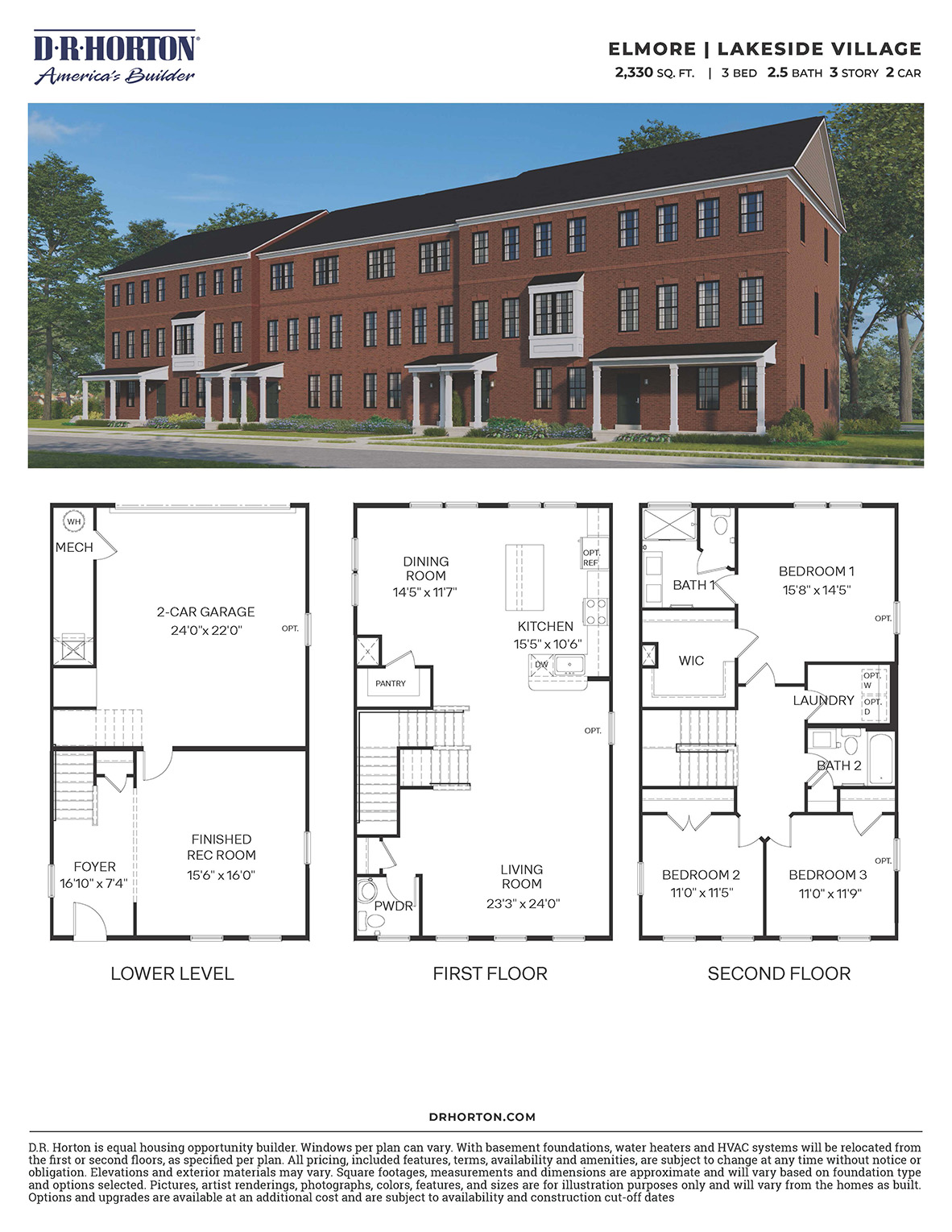 The Elmore Floor plan
