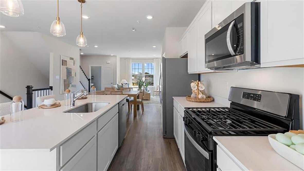 large kitchen island