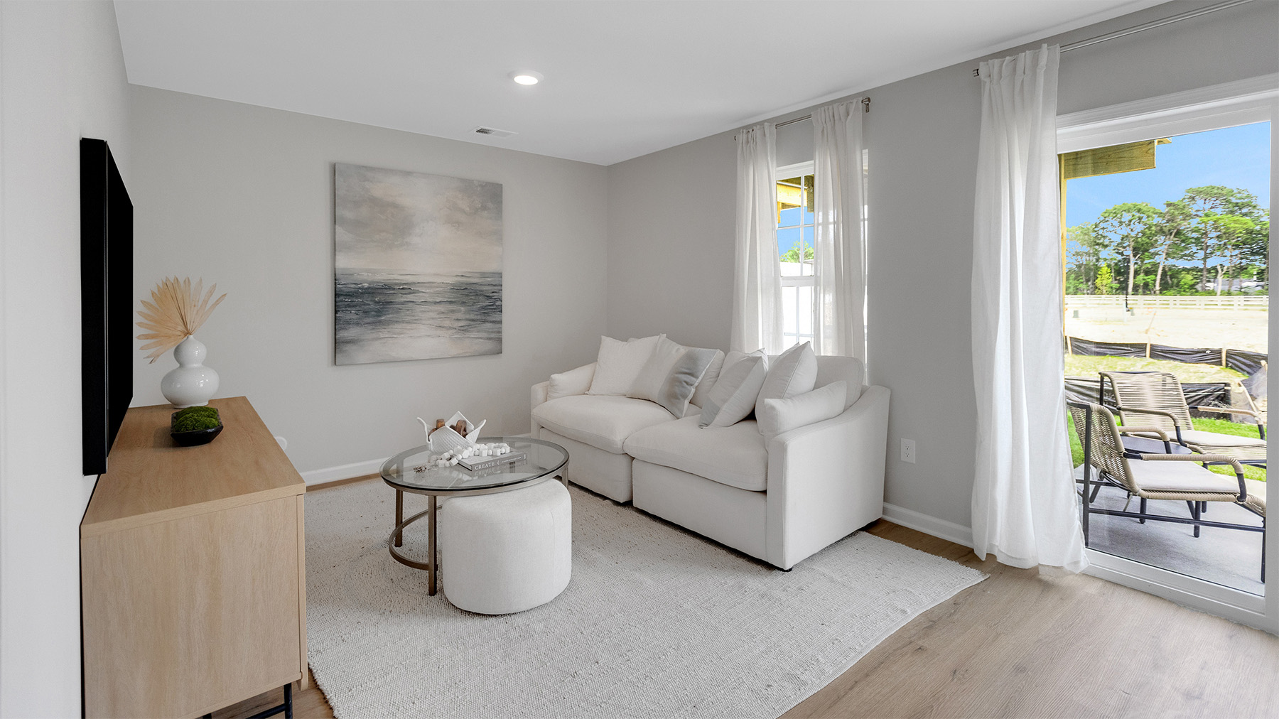 open concept living room