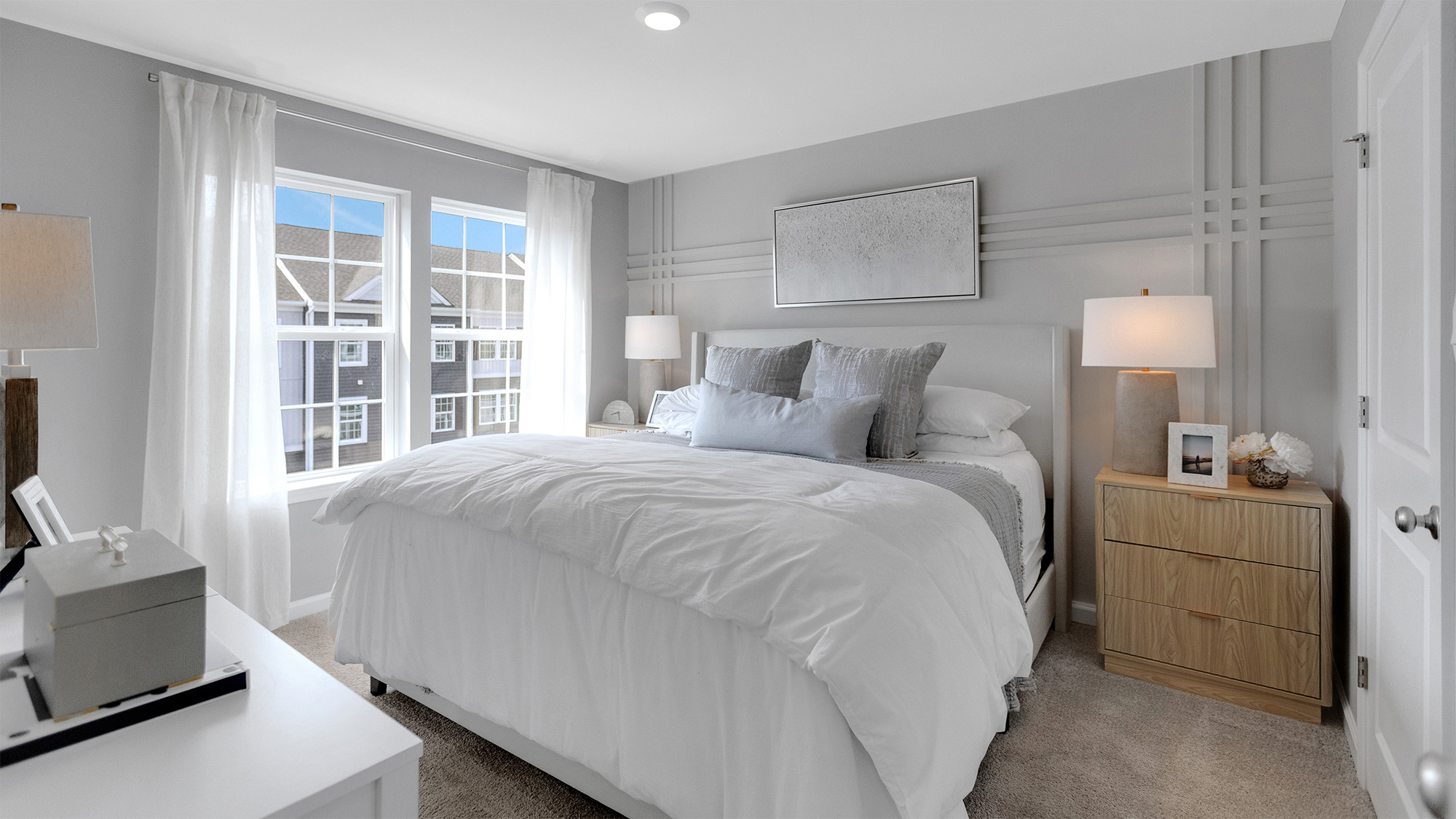 primary bedroom with full bathroom