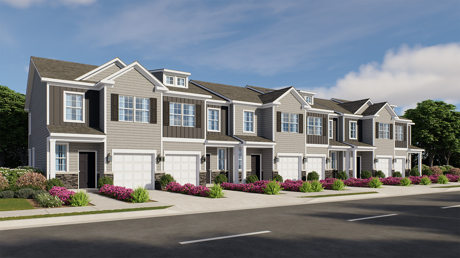 exterior rendering of a delmar at deptford walk by dr horton