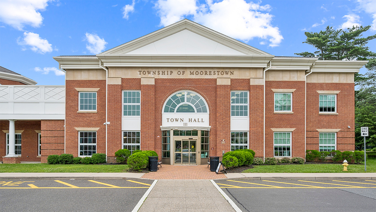 moorestown area photos showing the public hall