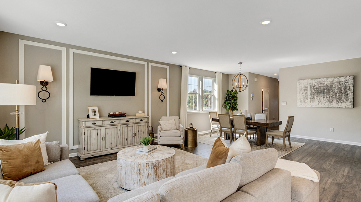 open concept living room