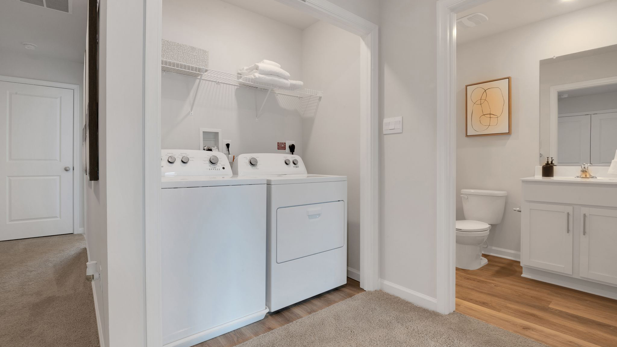 second floor laundry