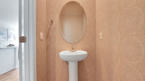 first floor half bathroom