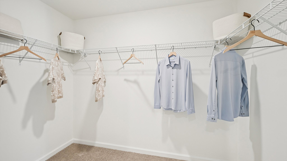 large spacious closet off the primary suite