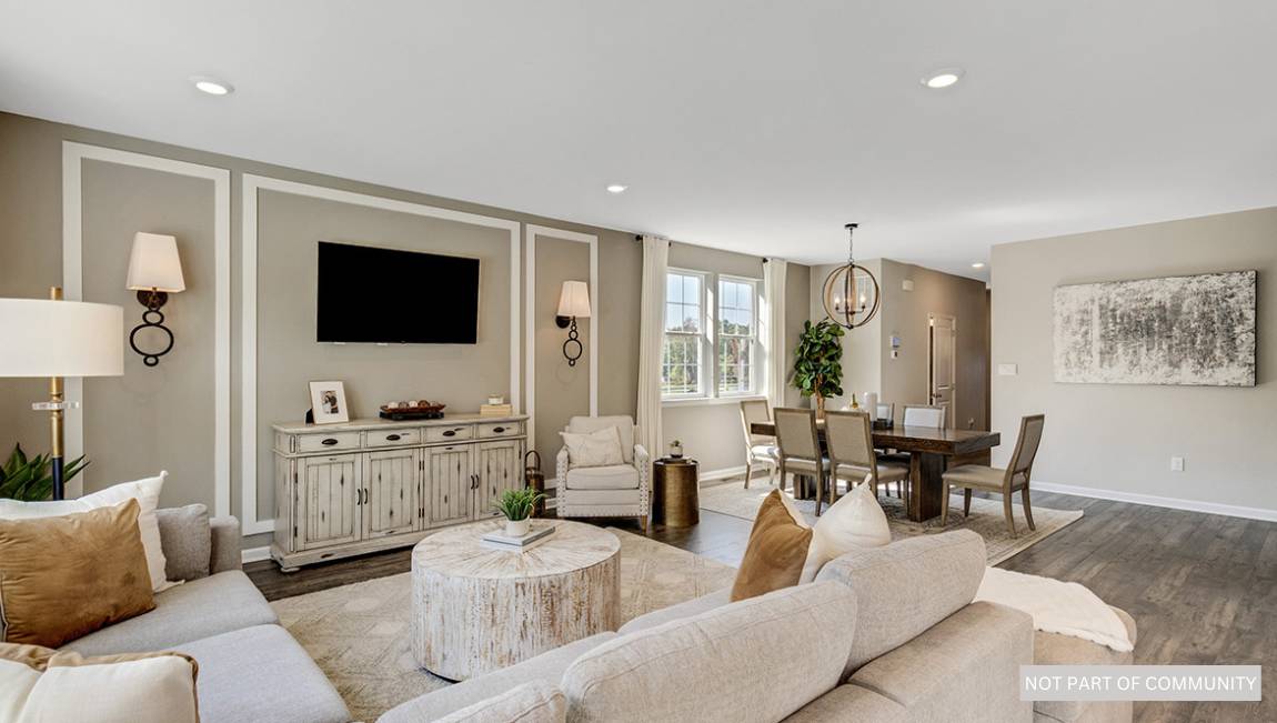 open concept living room