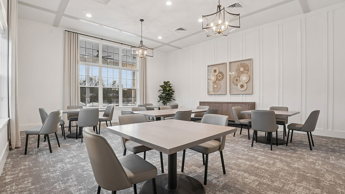 tides and winds clubhouse seating area