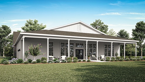 community club house rear rendering