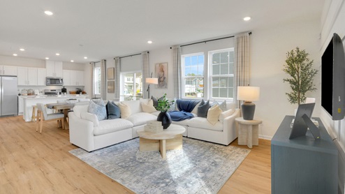 open concept living space