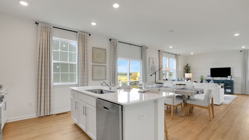 kitchen with kitchen island