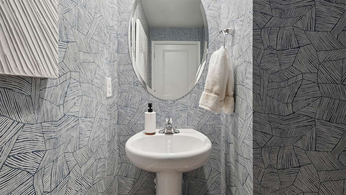 modern powder room