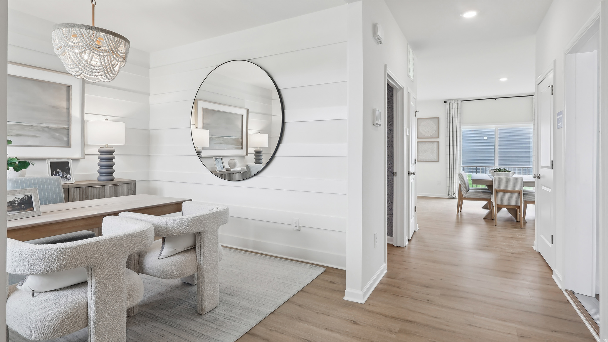 modern flex room off the main entrance