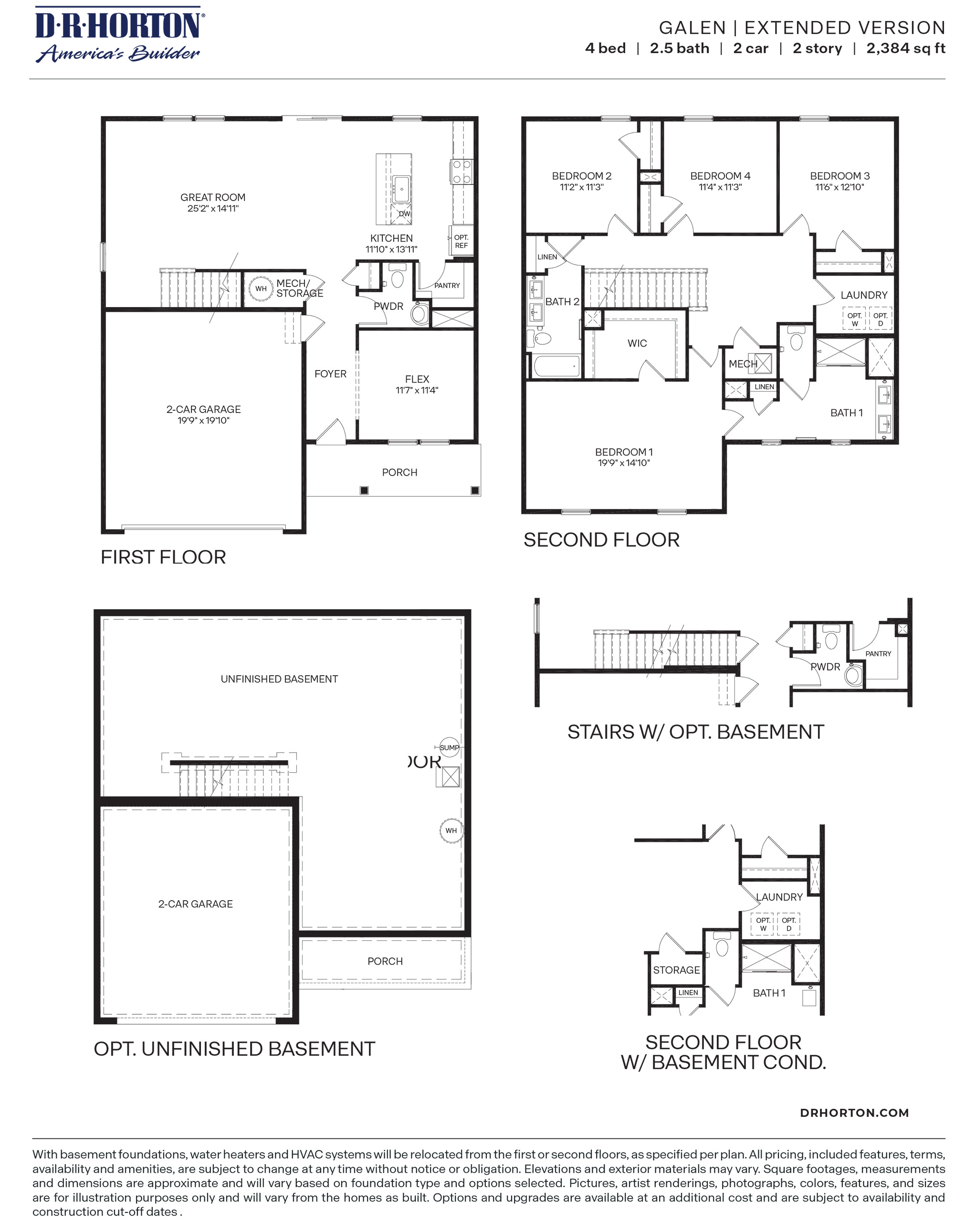 floorplan with two foot extension