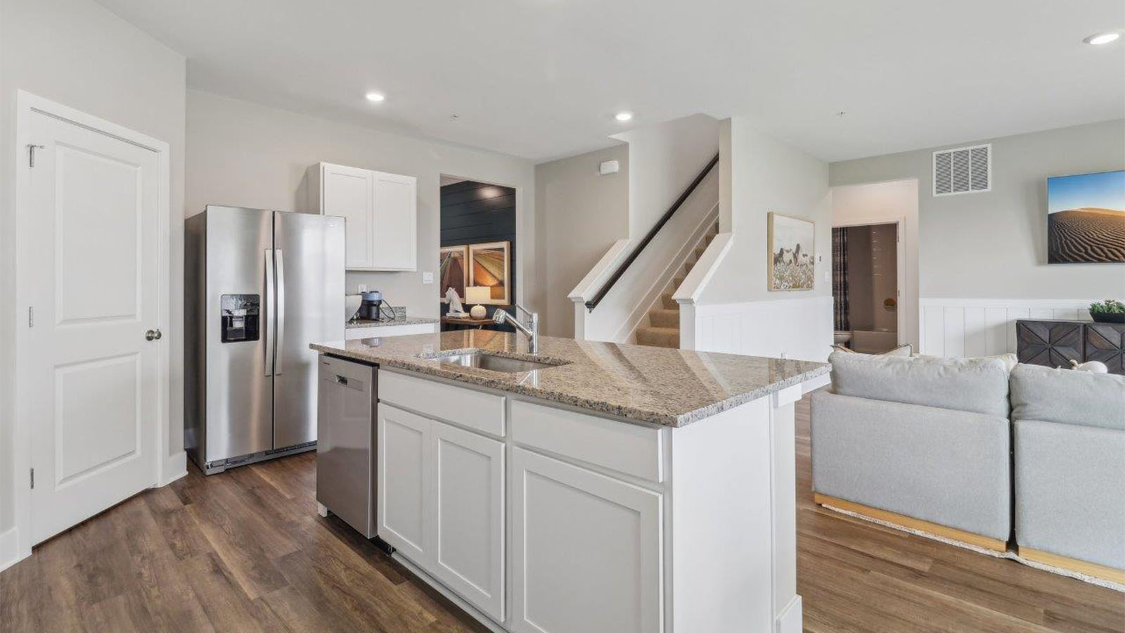 spacious kitchen with modern design