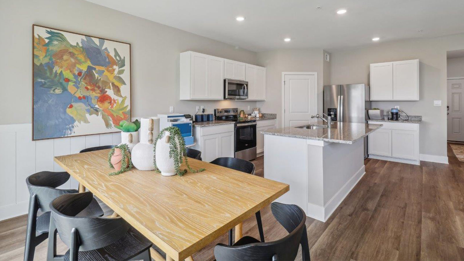 spacious kitchen with modern design