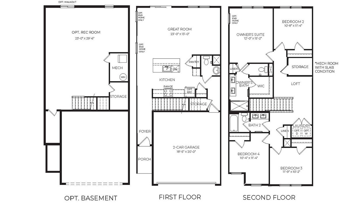 Floor Plan in Rising Sun Meadows Bordentown, NJ D.R. Horton
