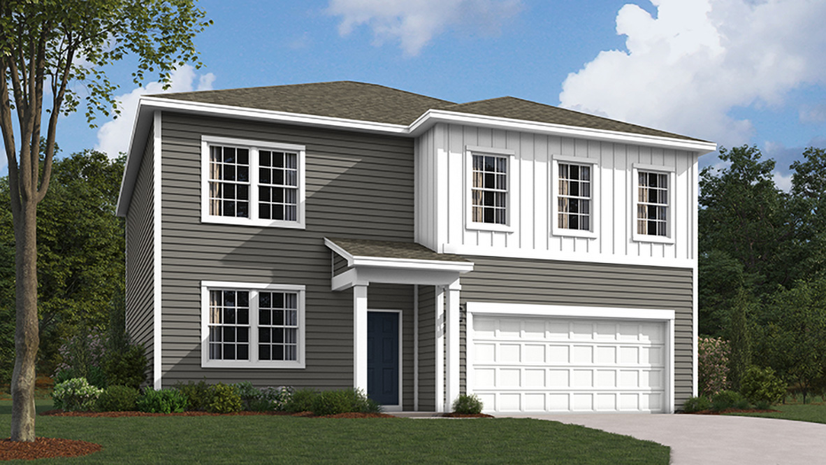Hayden exterior white and gray model