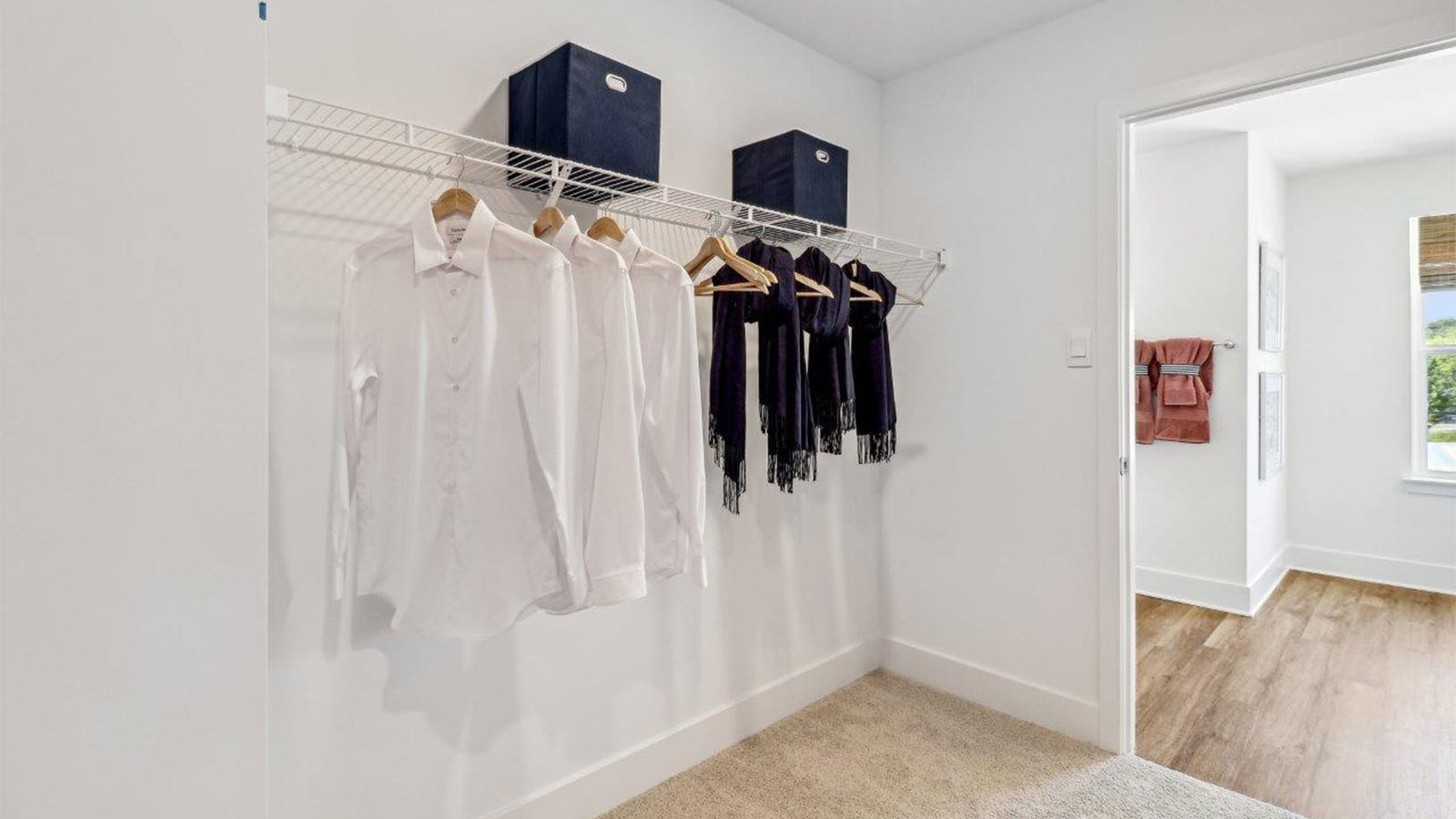 walk in closet off the primary suite