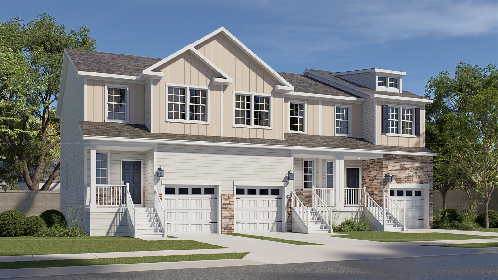exterior rendering of a delmar model in wildwood