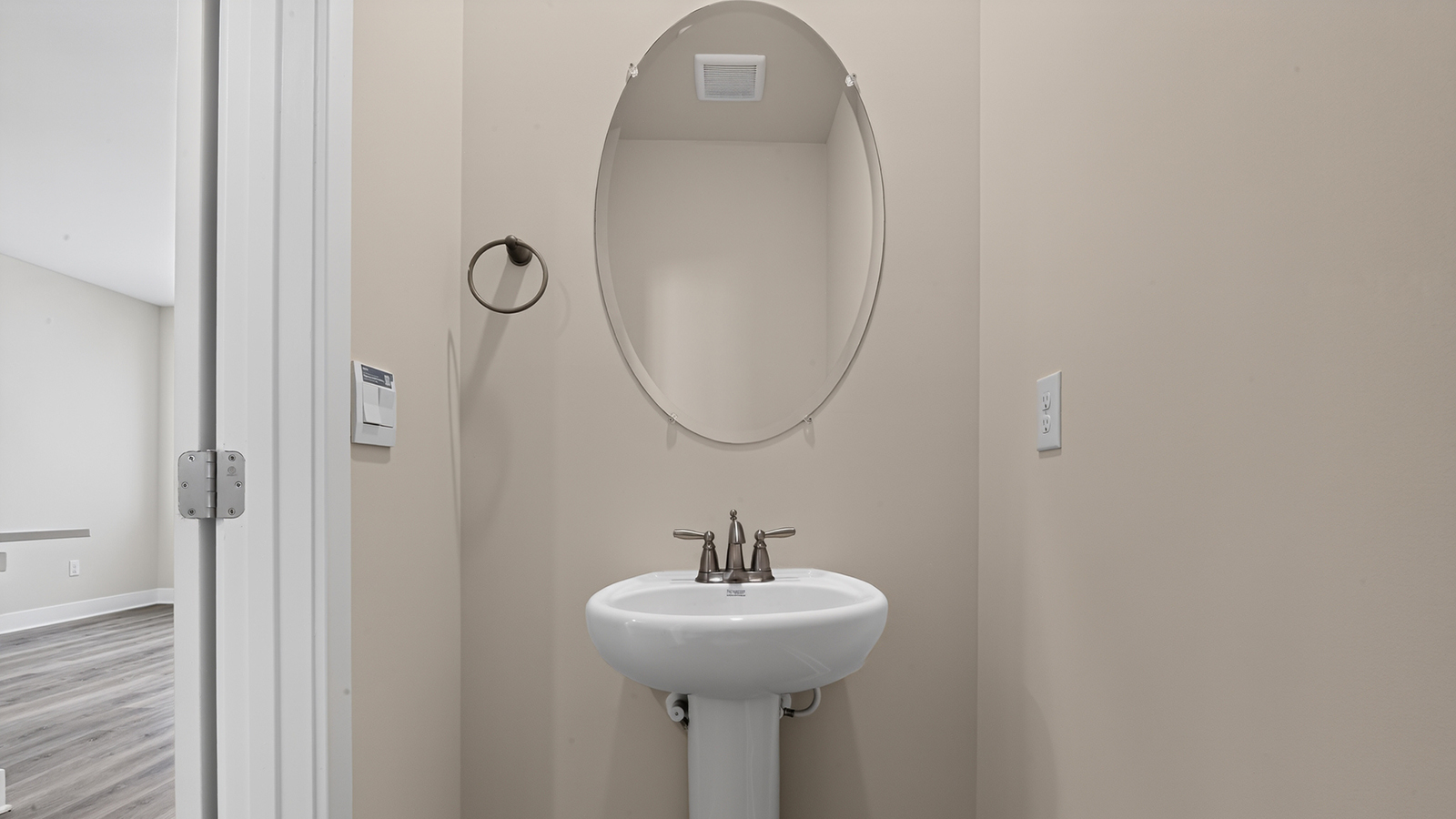 powder room on the first floor