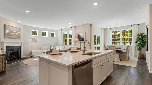 kitchen with island