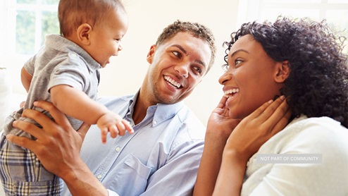 stock photo of a family
