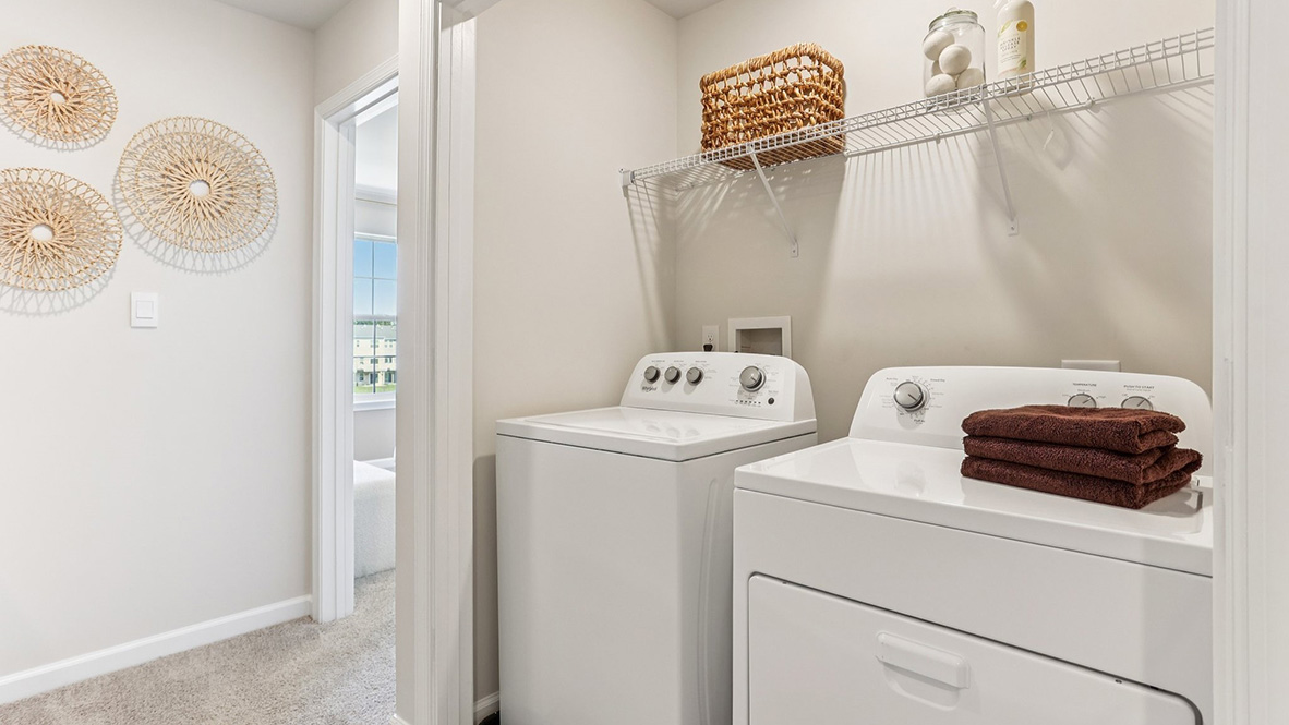 laundry unit on the third floor