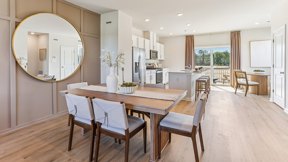 dining table on the main floor