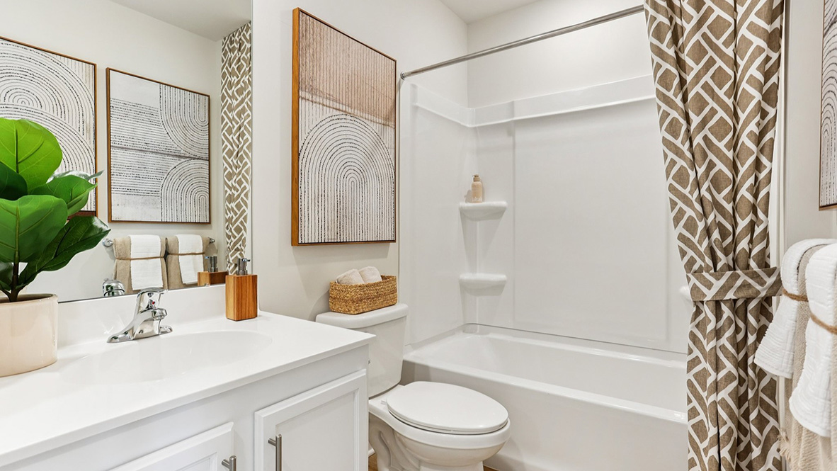 spacious hall bath