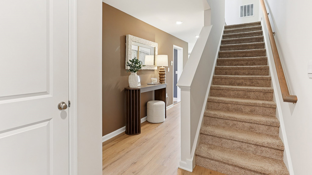 stairs leading up to the second floor