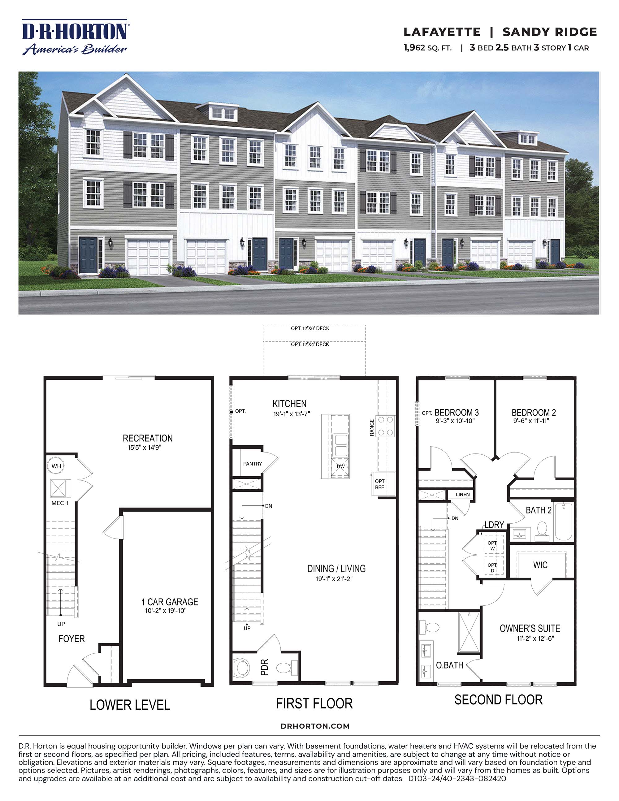the Lafayette floor plan
