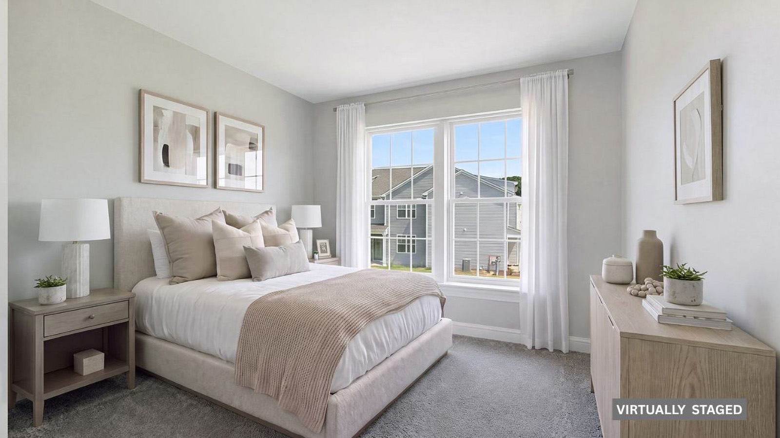 large bedroom with modern design