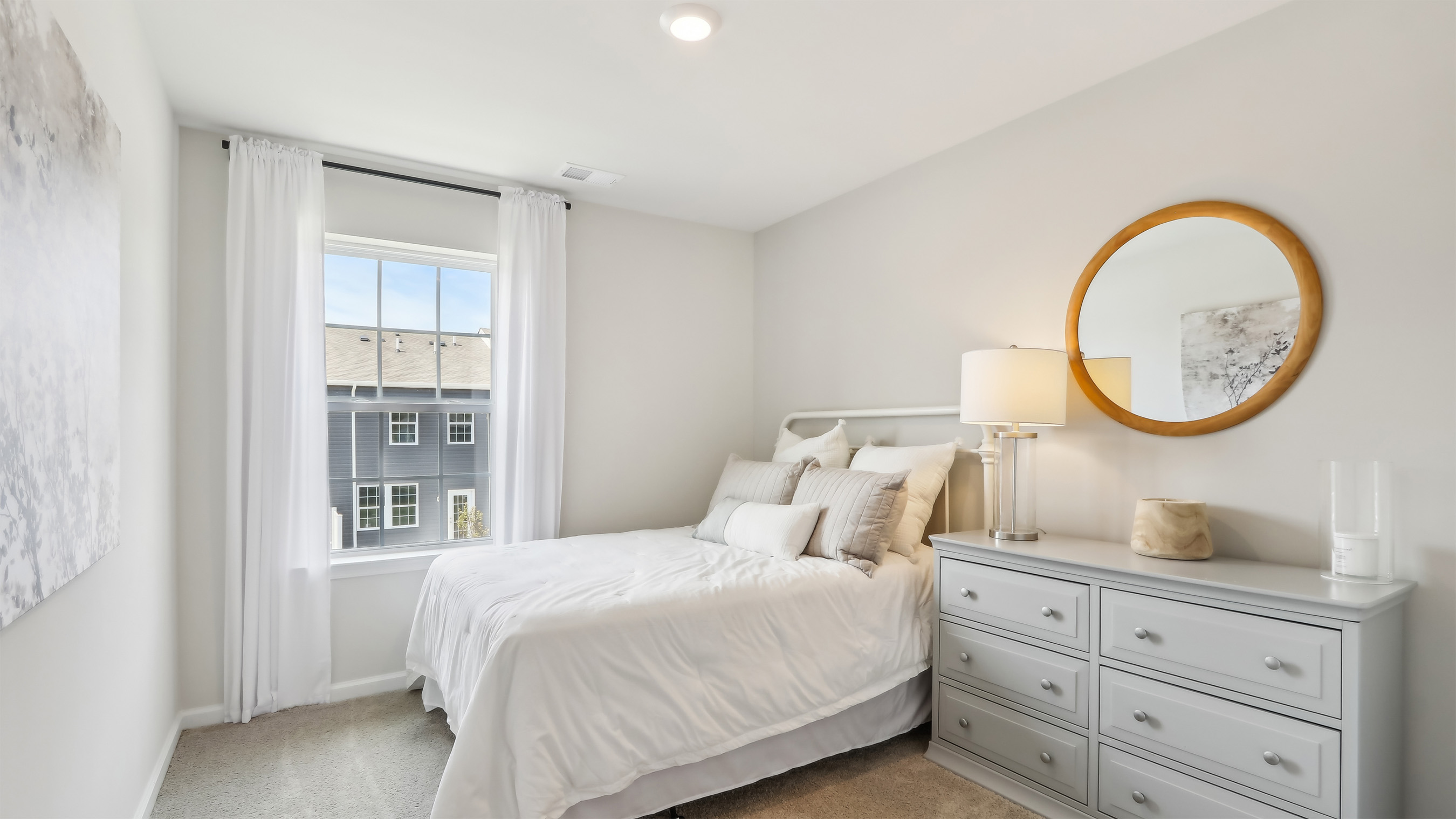 second bedroom with spacious layout and modern design