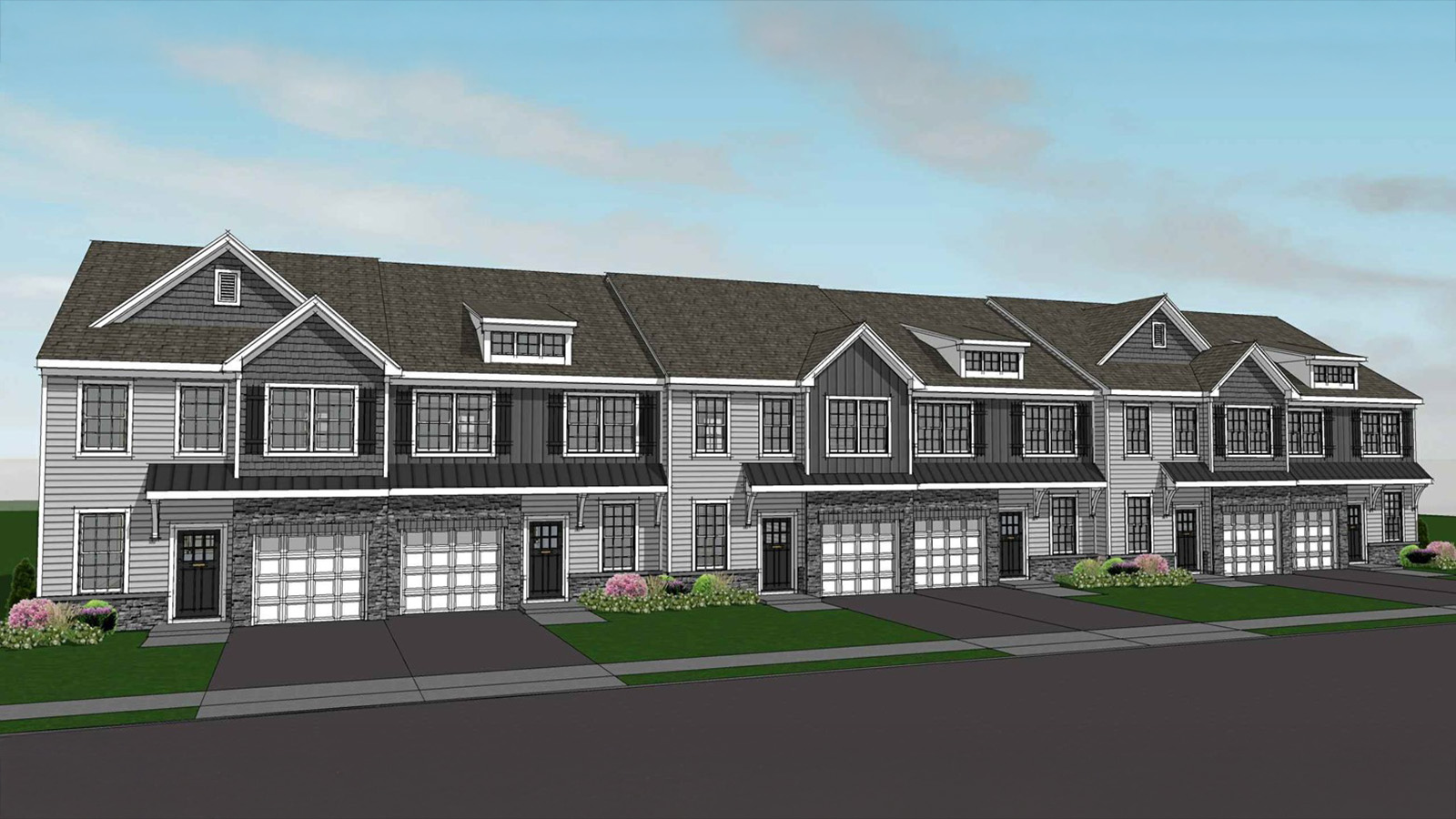 Raritan Ridge exterior rendering of the Sawyer Model