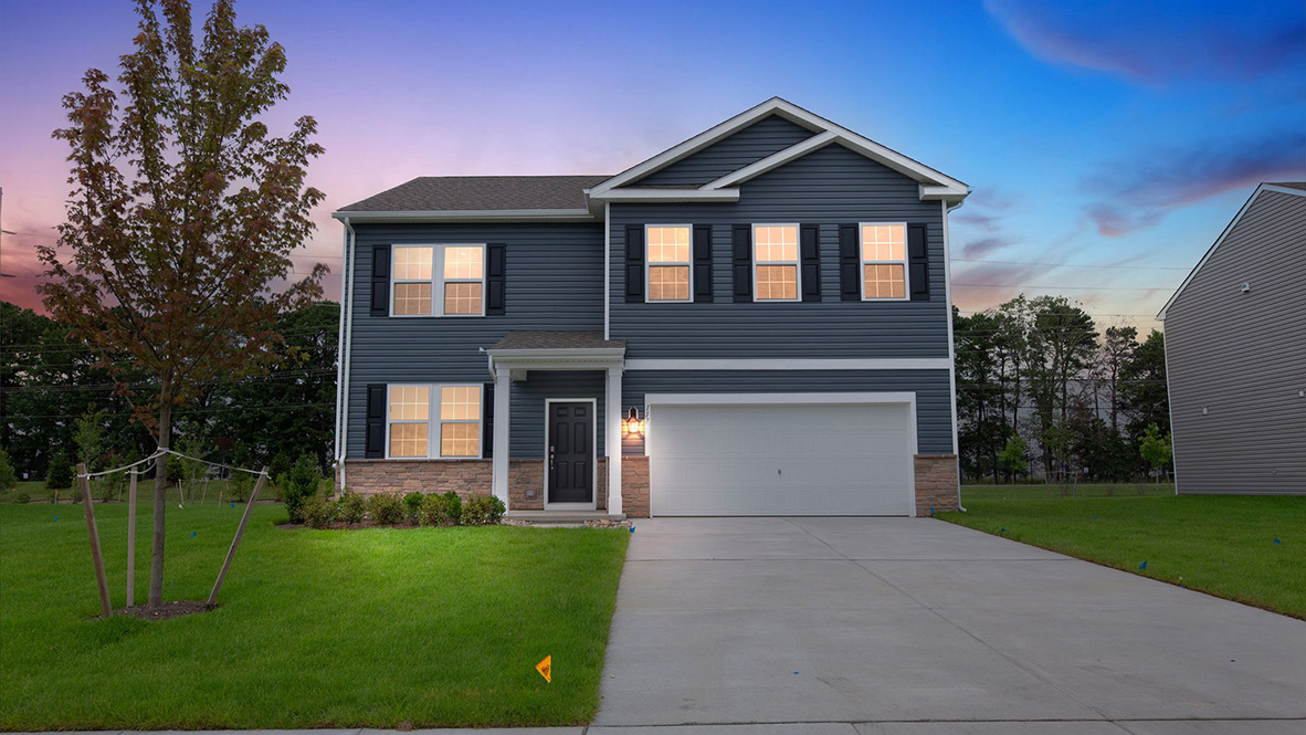 front exterior rendering of a Hayden model