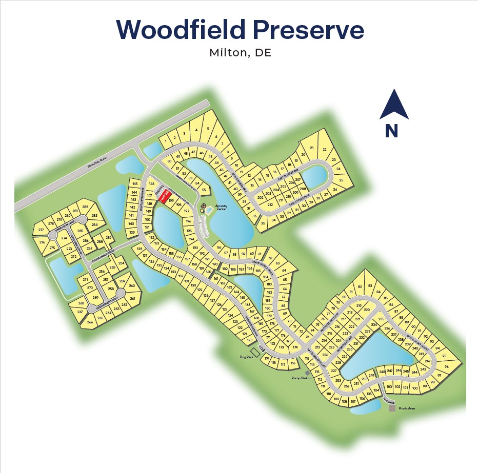 New Homes in Woodfield Preserve Milton, DE D.R. Horton